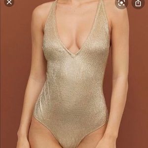 H&M Gold One Piece Swimsuit *NEW WITH TAGS*